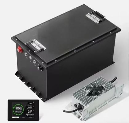 Goede prijs 51.2V 100Ah LiFePO4 48v Lithium Golf Cart Battery Met BMS 5.12KWH online