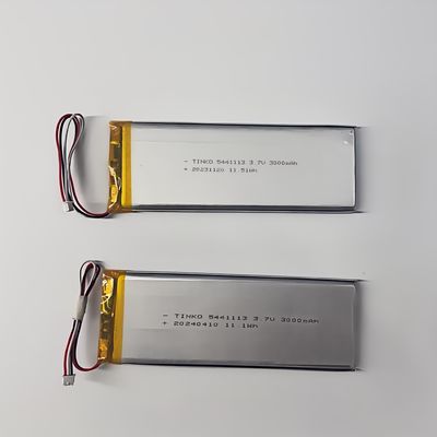 Goede prijs 3.7V 5441113 Li-ion-polymerbatterij 3000mah voor draagbare apparaten met gemakkelijke filmvorming online